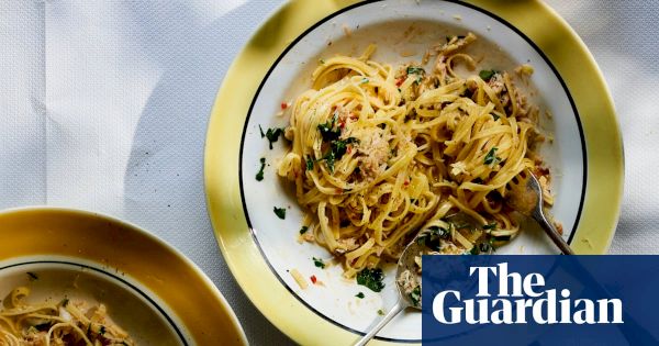 rachel-roddy’s-recipe-for-crab-linguine-with-lemon-and-herbs-–-the-guardian