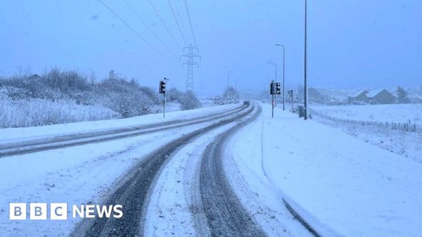 amber-warning-of-snow-as-disruption-continues-–-bbc