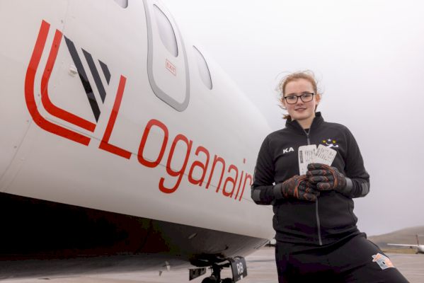 sky’s-the-limit-for-teenage-keeper-as-loganair-offers-her-free-flights