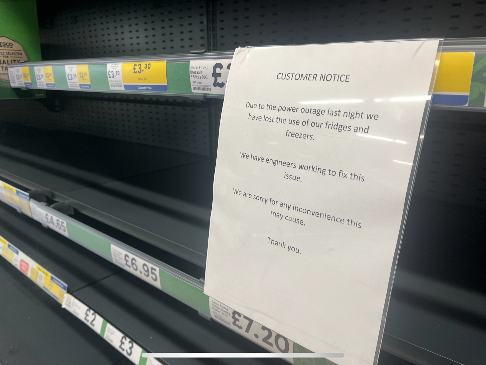 update:-tesco-says-sorry-after-power-cut-affects-chilled-and-frozen-sections