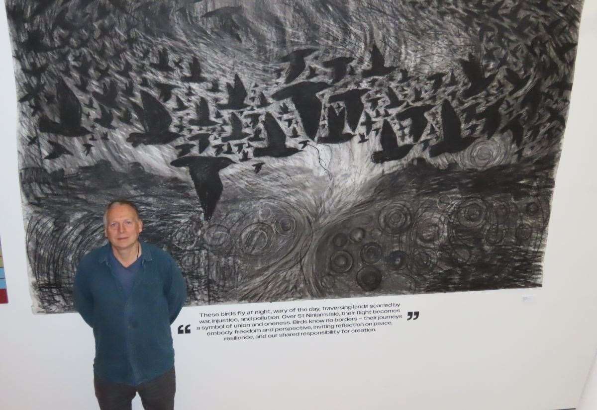 review:-flight-is-a-25-year-retrospective-from-an-artist-who-wore-a-survival-suit-to-brave-the-elements-of-his-beloved-shetland